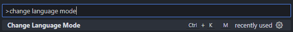Change language setting in VSCode