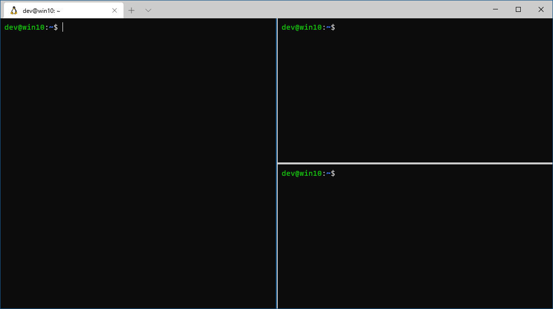 Multiple panes in Terminal